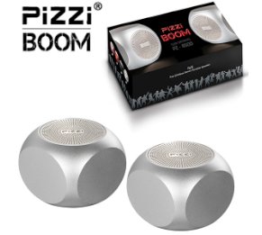 זוג רמקולים בלוטוס PiZZI BOOM עוצמתיים 5WX2