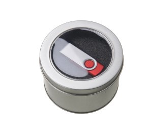 קופסה מתכת עגולה לדיסק און קי