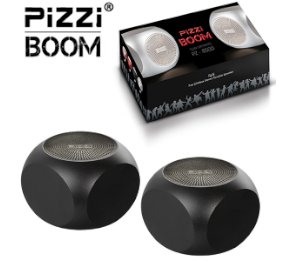 זוג רמקולים בלוטוס PiZZI BOOM עוצמתיים 5WX2