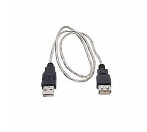 שורטי – כבל USB מאריך בצבע כסף-שחור