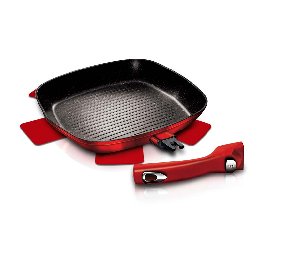 מחבת סוטאז עמוקה עם ידית מתפרקת – ציפוי תלת־שכבתי