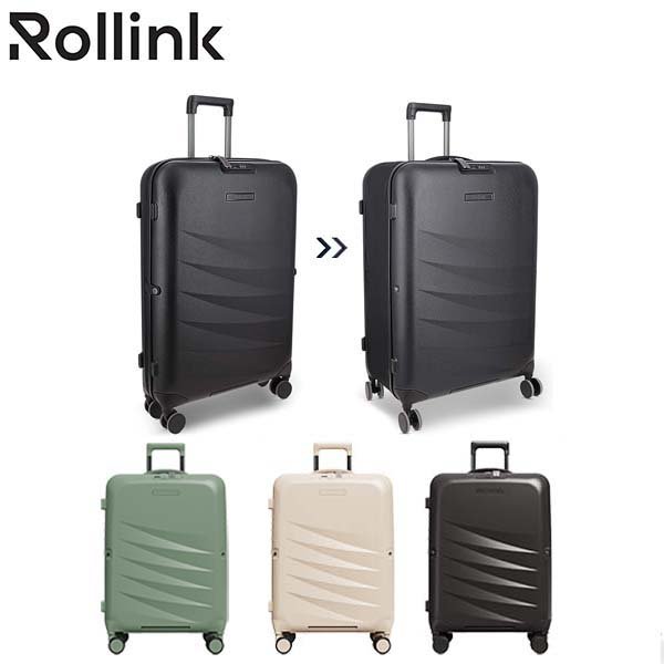 מזוודת טרולי מתקפלת קשיחה מבית Rollink.