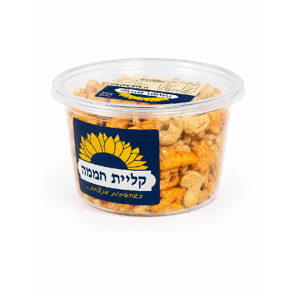 מיקס נשנושים באריזת פרימיום שקופה ממותגת